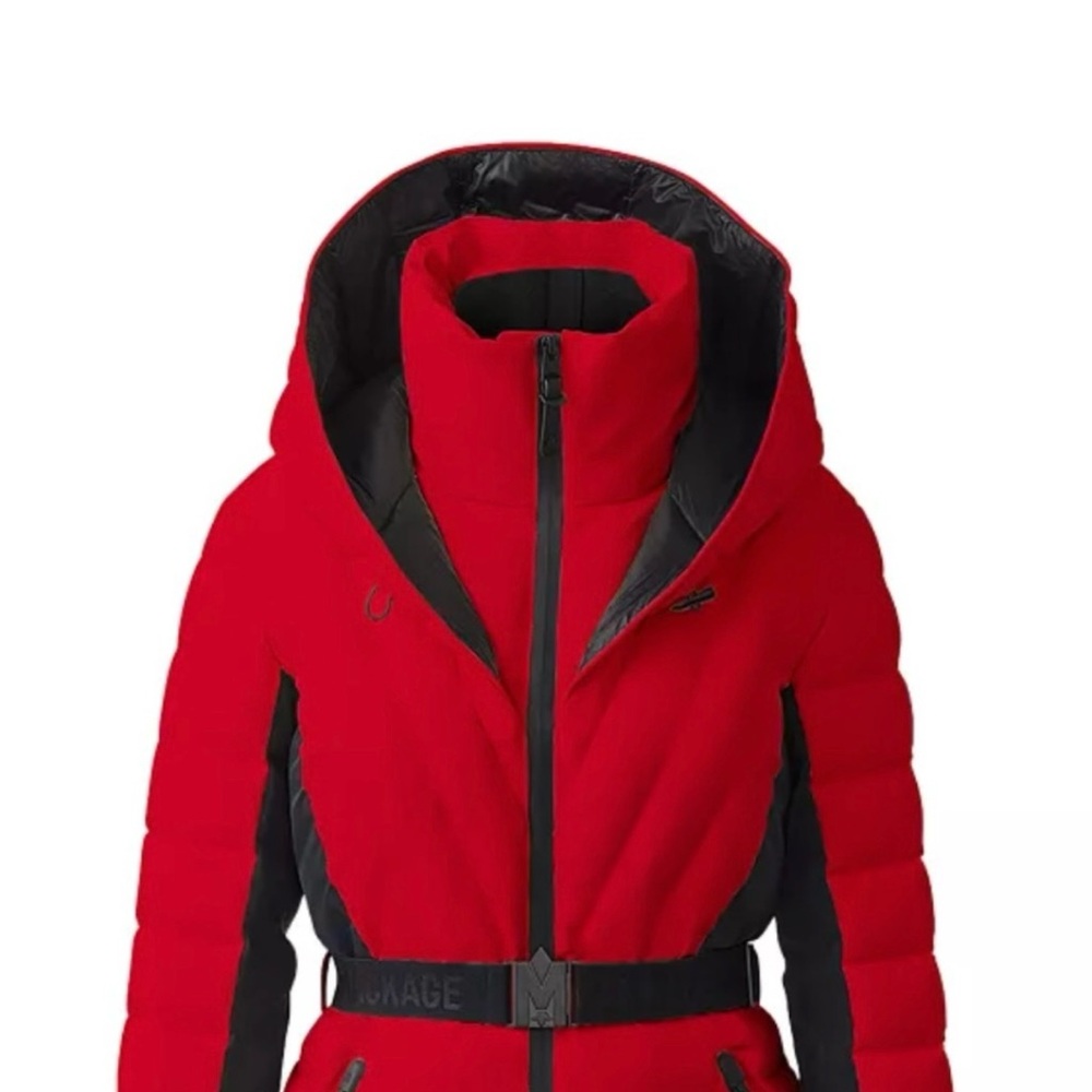 Mackage Women's Red and Black Ski Jacket